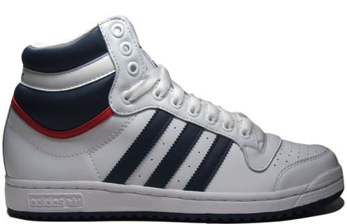 adidas Top Ten Hi White/Navy Blue