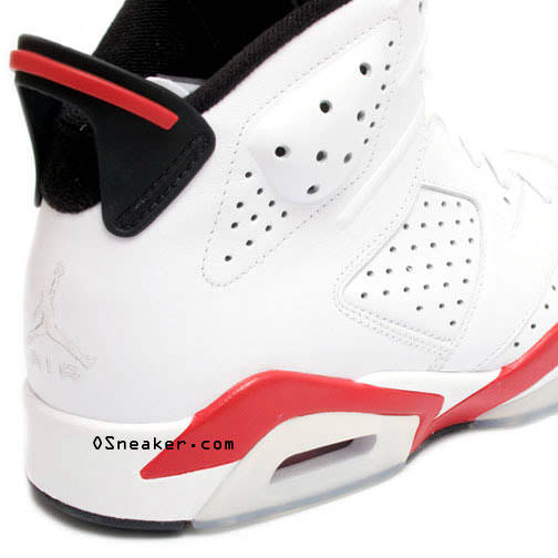 Air Jordan 6 White/Varsity Red 