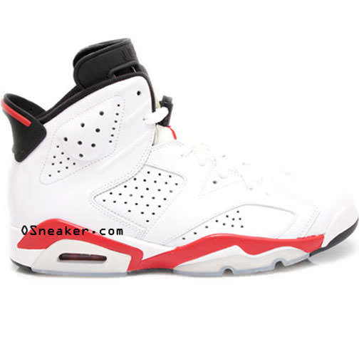 Air Jordan 6 White/Varsity Red 