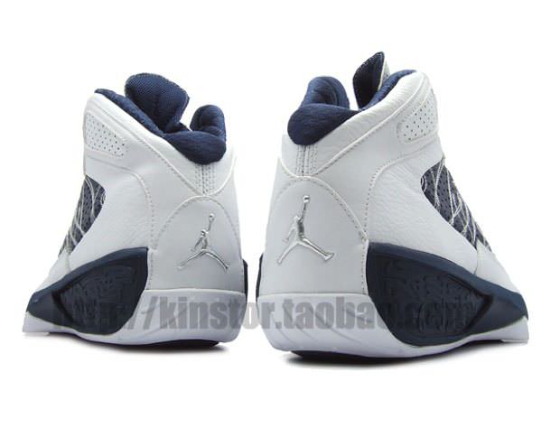 Jordan Icons White/Navy Blue