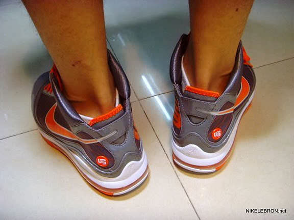 Nike Air Max LeBron VII Grey/Orange Detailed Photos