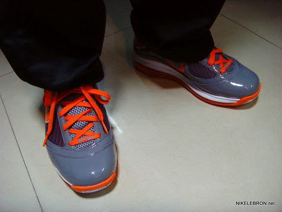 Nike Air Max LeBron VII Grey/Orange Detailed Photos