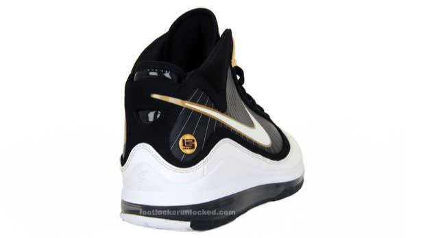 Nike Air Max LeBron VII White/Black-Metallic Gold