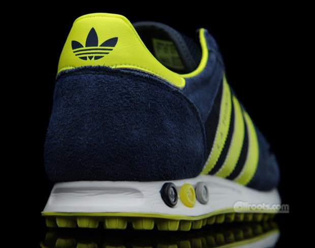 adidas Originals LA Trainer Navy/Yellow