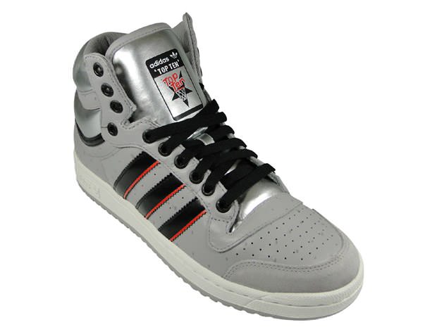 adidas Top Ten Hi Aluminum/Black-White Chalk