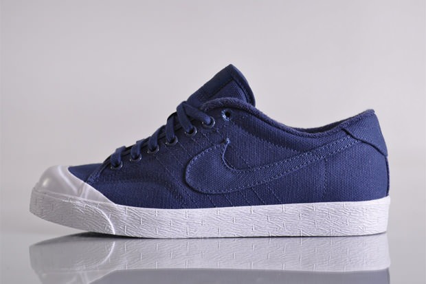 Nike All Court Low Navy Blue Canvas 