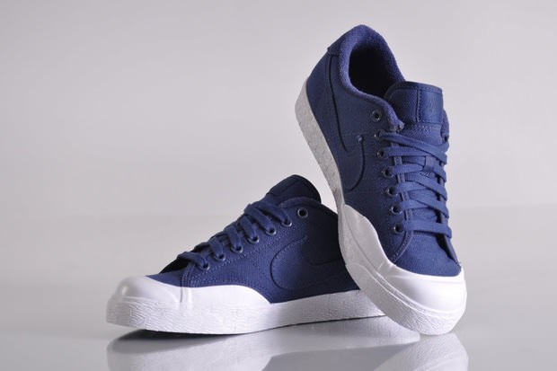 Nike All Court Low Navy Blue Canvas 