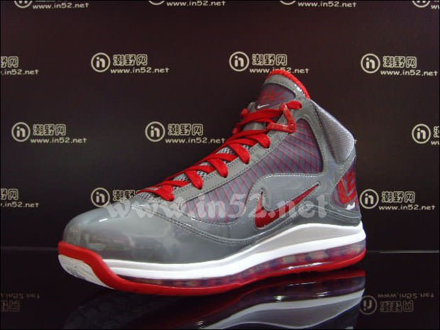 Nike Air Max LeBron VII Cool Grey/Varsity Red-White