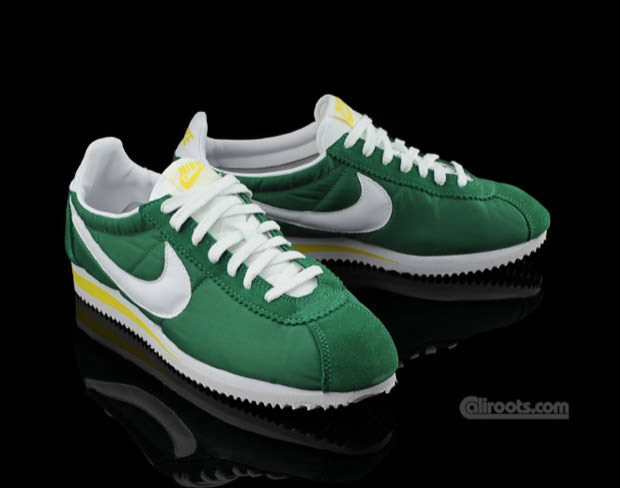 Nike Cortez Nylon Green/White-Yellow