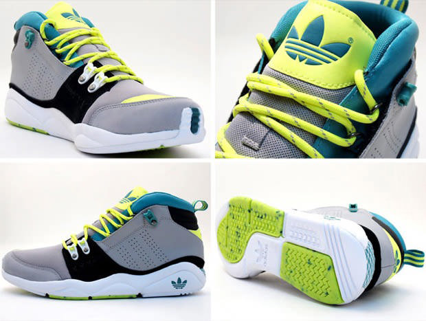 adidas Originals Fortitude Mid Grey/Green-Yellow