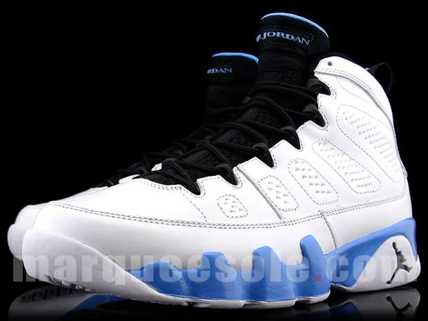 Air Jordan 9 White/Powder Blue