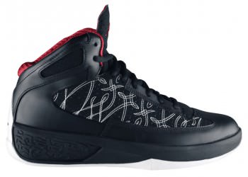 Jordan Icons Black/Black-Varsity Red