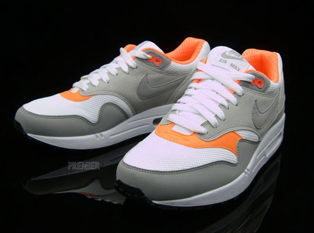 Nike Air Max 1 White/Grey-Orange