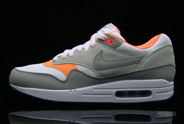 Nike Air Max 1 White/Grey-Orange