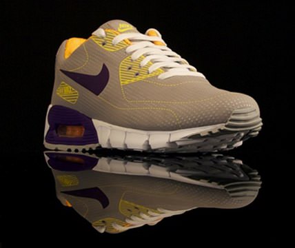 Nike Air Max 90 Current Moire Medium Grey/Club Purple-Sunbeam