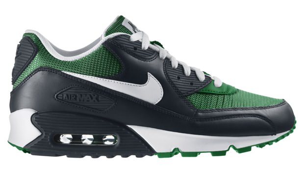 Nike Air Max 90 Black/White-Pine Green