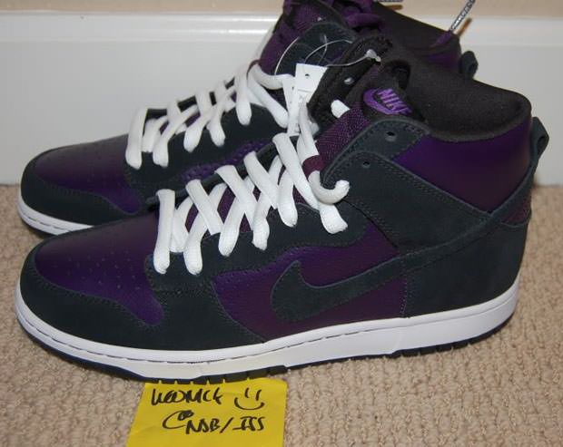 Nike SB Dunk High Black/Purple-White