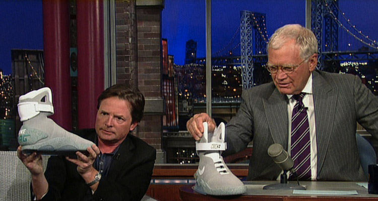 Michael J Fox appears on David Letterman for Nike MAG