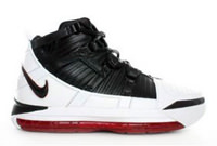 Zoom Lebron 3 White Black Varsity Crimson