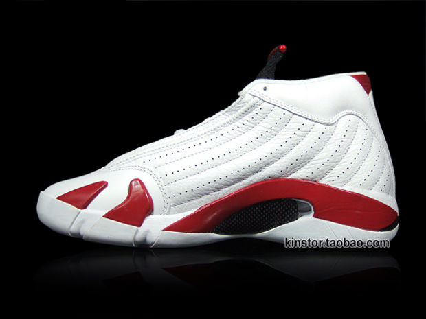 Air Jordan 14 White/Sport Red-Black