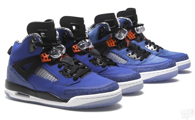 Jordan Spizike "Knicks" Blue Ribbon/Orange Flash Available