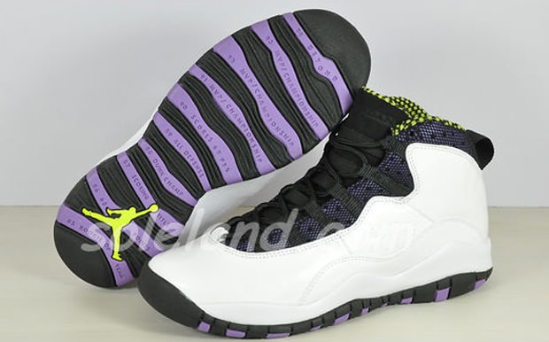 Air Jordan 10 GS White/Ultraviolet-Cyber-Black