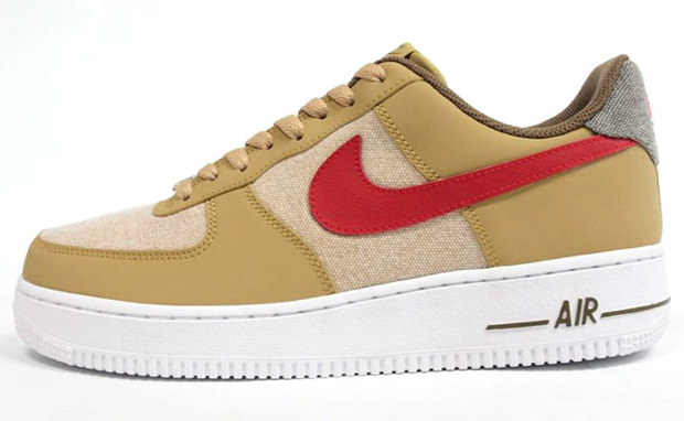 Nike Air Force 1 Beige/Red