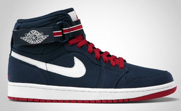 Air Jordan 1 Hi Strap Midnight Navy/Varsity Red-Sail