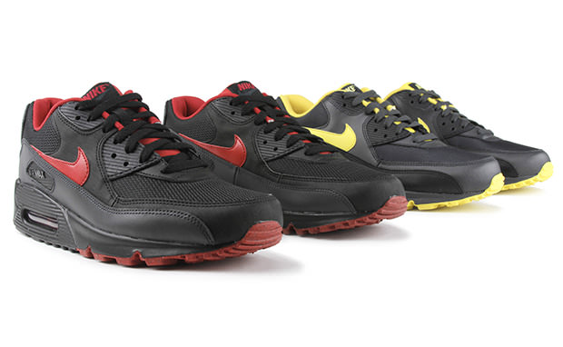 Nike Air Max 90 "Speed Yellow" & "University Red"