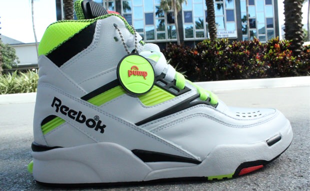 Reebok Twilight Zone Pump White/Neon Yellow-Black