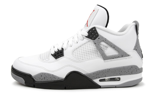 Air Jordan 4 White/Cement Grey