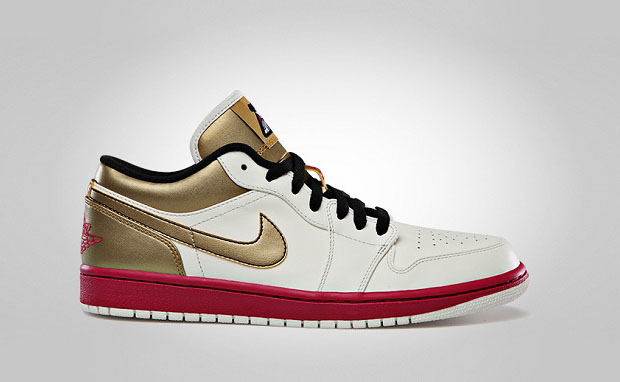 Air Jordan 1 Low Sport Fuscia/Metallic Gold