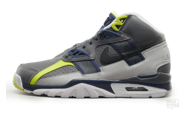 Nike Air Trainer SC High Dark Grey/Midnight Navy-Volt