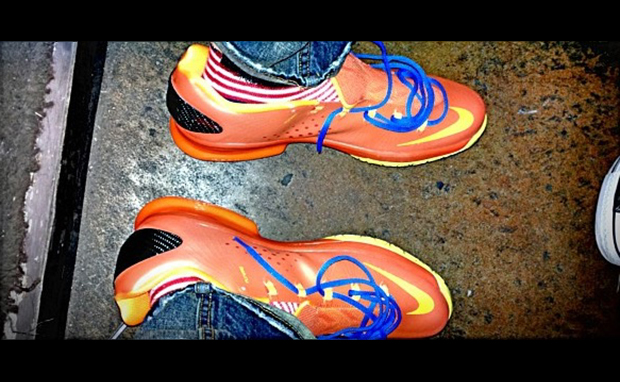 Nike KD V Elite Orange/Photo Blue-Yellow "Thunder"