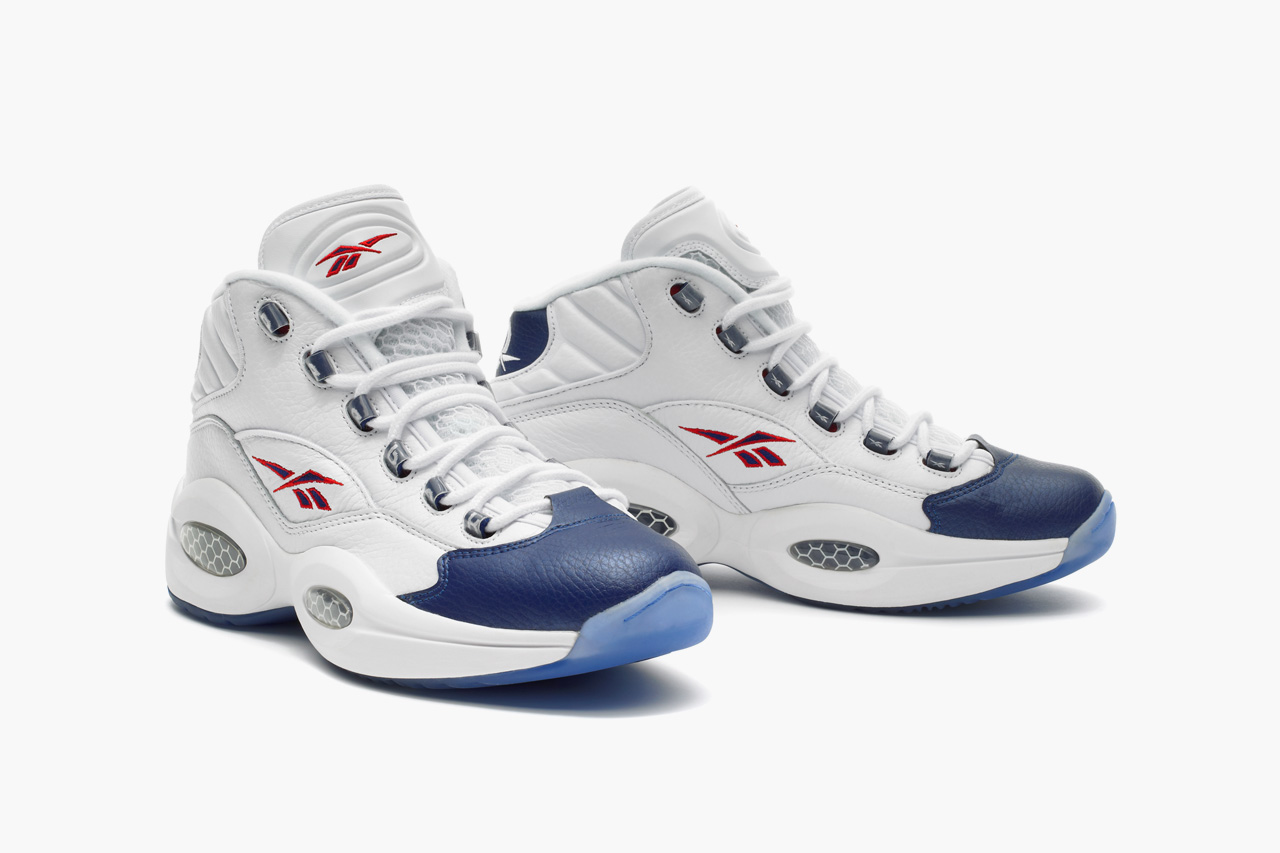 Reebok Question Mid White/Pearl Navy