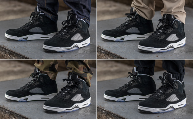 11.26.13-Air-Jordan-5-Oreos-On-Foot-Lead