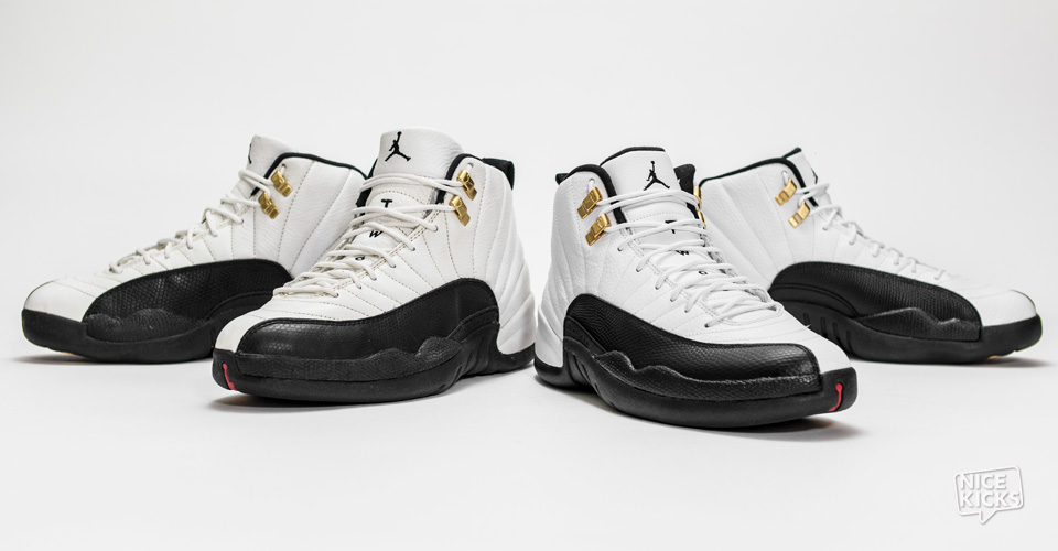 Air Jordan 12 Taxi OG vs 2013 Comparison