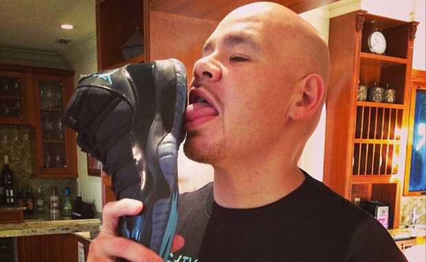 Air Jordan 11 Gamma Blues licked by Fat Joe