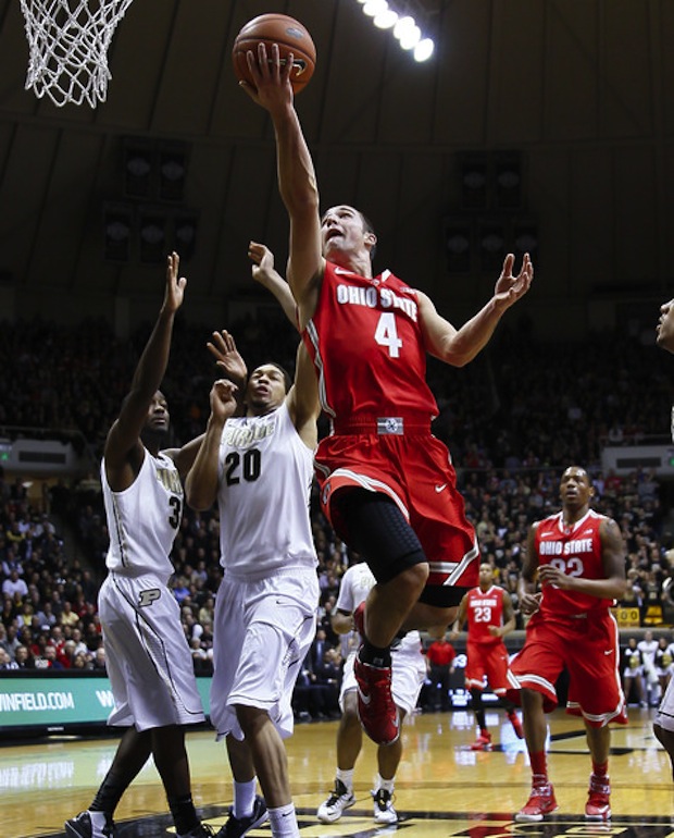 Aaron Craft goes up in a Nike LeBron 11 iD