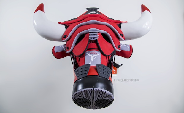 Air Jordan "Toro IVs" Gas Mask by Freehand Profit