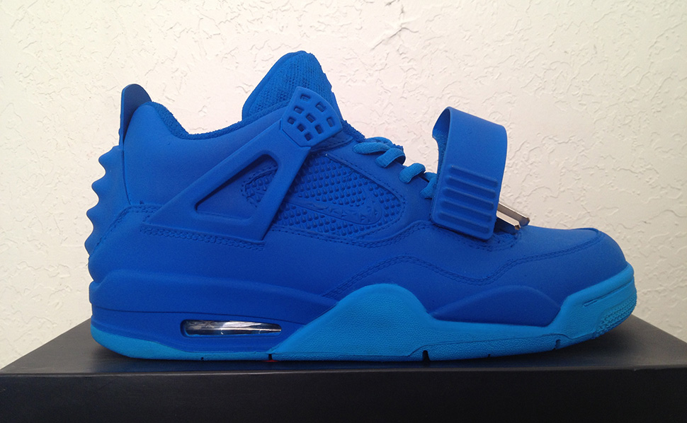 Air Jordan 4 Blue December Yeezy Revelation Custom