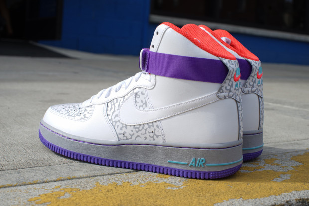 Nike Air Force 1 High 07 White Purple Orange