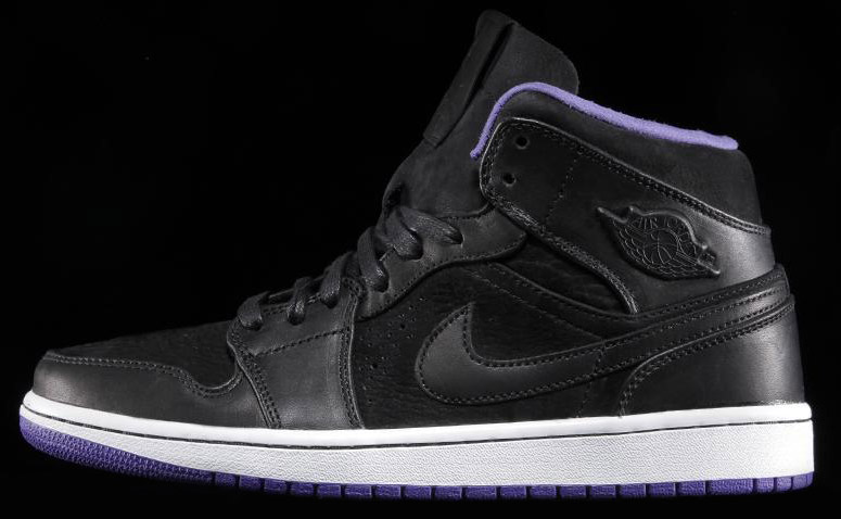 Air Jordan 1 Mid Nouveau Black Dark Concord