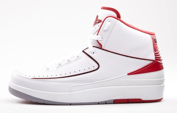 Air Jordan 2 Retro White Varsity Red Official Images