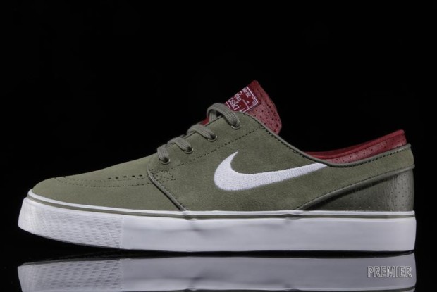 Nike SB Zoom Stefan Janoski Medium Olive Team Red