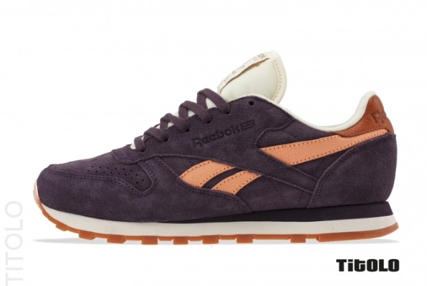 Reebok Classic Leather Suede Portrait Purple Orange