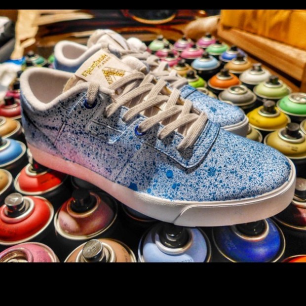 Stash Hand-Painted Palace Skateboards x Reebok Workout Low Giveaway