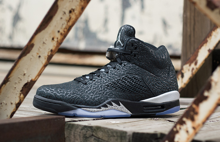 Air Jordan 5 3Lab5 Black Metallic Silver