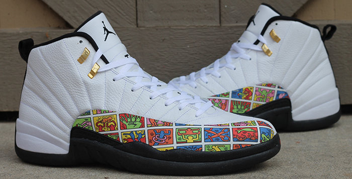 Air Jordan 12 Keith Haring Custom for Hasheem Thabeet