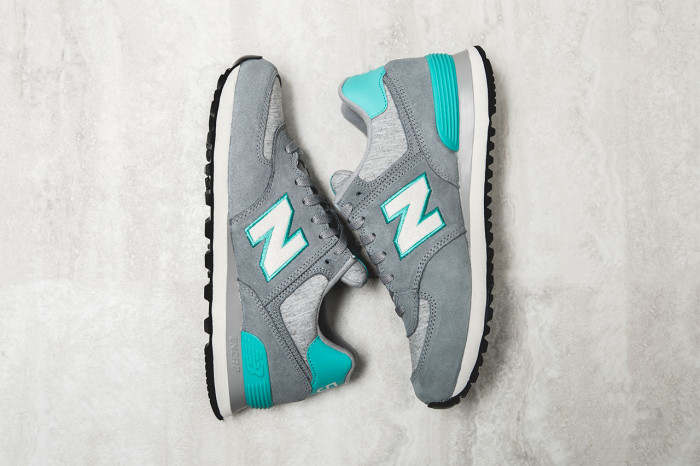 New Balance Women's 574 Pennant Grey Teal